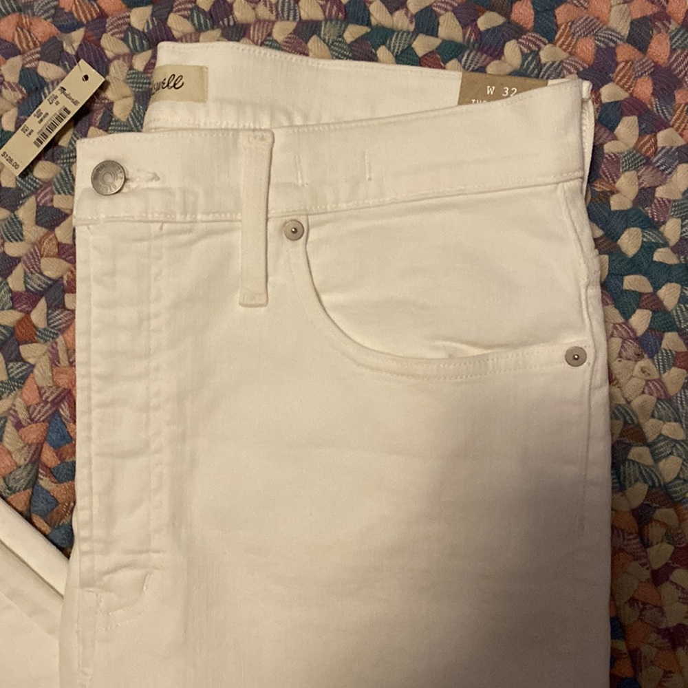 Madewell White Vintage Crop Jeans - Picture 2 of 10